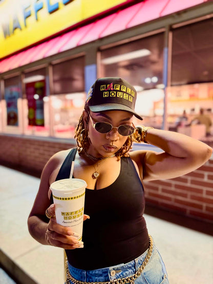 Waffle House x ATL Cotton Twill Snapback (Green Underbrim)